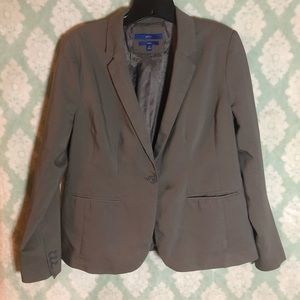 Apt 9 Gray One Button Lined Torie Blazer size 14